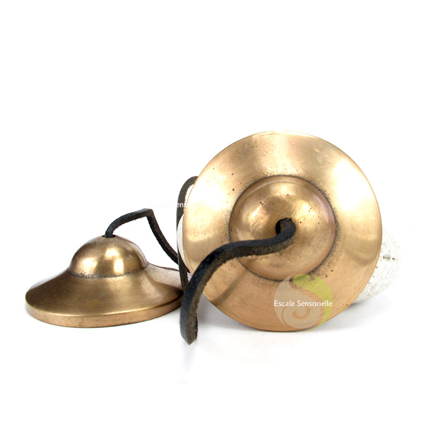 Cymbales tibétaines anciennes tingsha rare