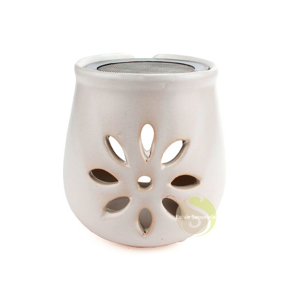 Encensoir diffuseur artisanal céramique encens grains plantes