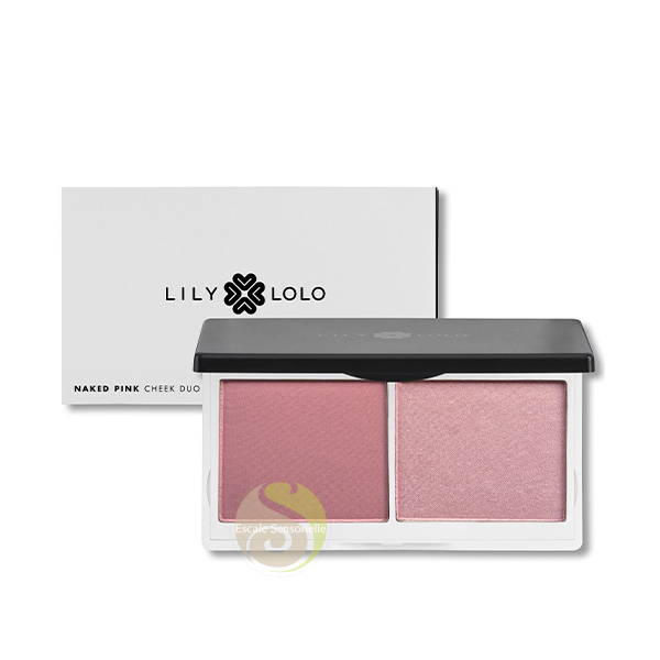Blush compressé duo rose Lily Lolo poudre minérale