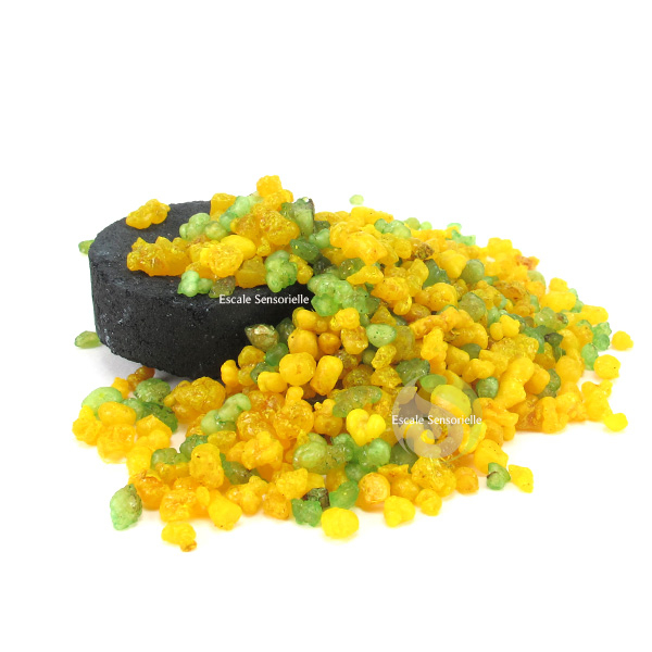 Encens grains bergamote résine naturelle gomme pouvoirs vertus