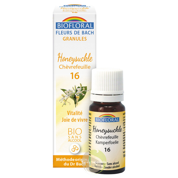 Fleur de Bach 16 honeysuckle chèvrefeuille Bio Biofloral