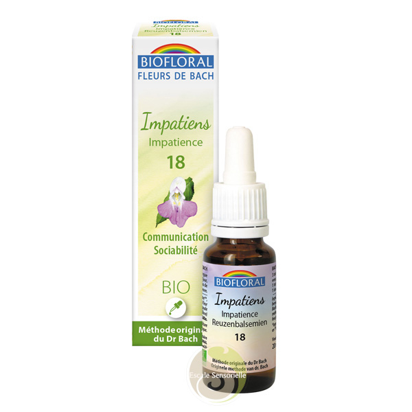 impatience impatiens fleur de Bach Bio 18 gouttes