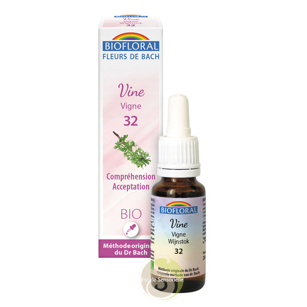 Vine Fleur de Bach Bio gouttes don de soi autorité naturelle