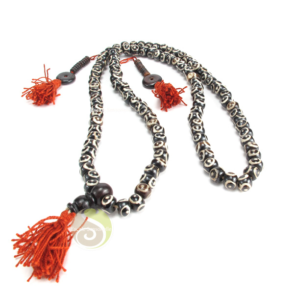 Mala chapelet tibétain dzi méditation croyance