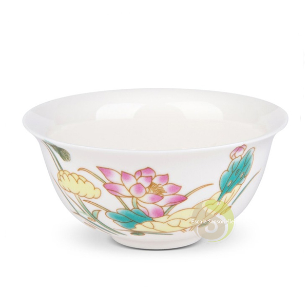 Fleur de lotus bol tasse à thé infusion tisane