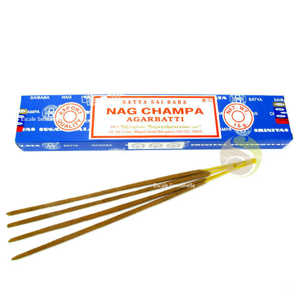 Encens Nag champa Satya 1,00€ boîte de 15g indien