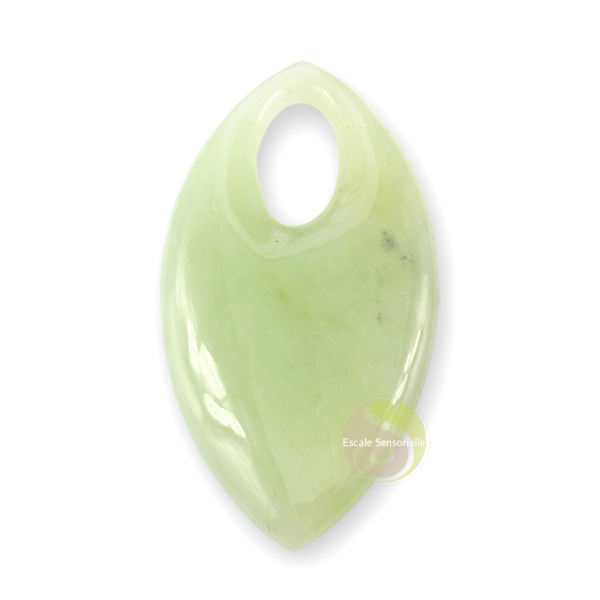 Pendentif navette marquise aventurine verte pierre minérale