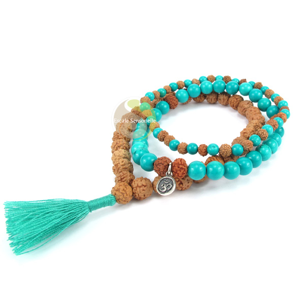 Turquoise bracelet rudraksha vertus signification bienfaits
