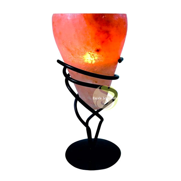 Pierre de sel de l'Himalaya photophore lampe bienfaits usages
