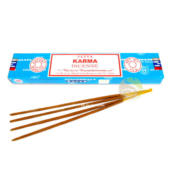 Karma encens indien Satya boite 15g énergies positives