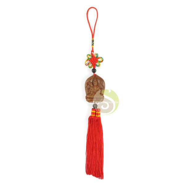 Confucius bois sculpté suspension philosophie éducateur