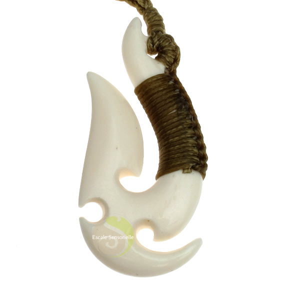 Hei Matau hameçon Maori pendentif protecteur 