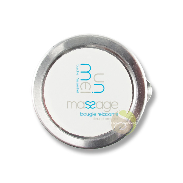 Fleur d'oranger bougie de massage relaxante unmei France