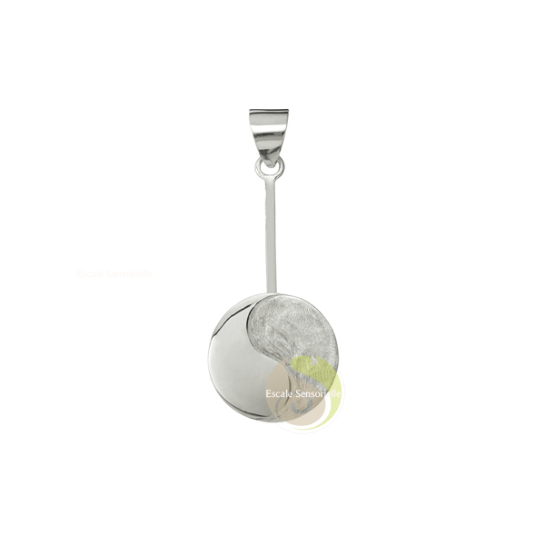 Porte donut yin yang support amovible pi chinois argent 925ème