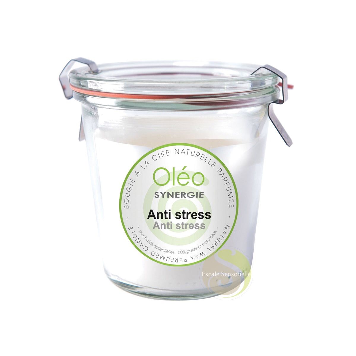 Bougie anti-stress synergie Oléo huiles essentielles pures