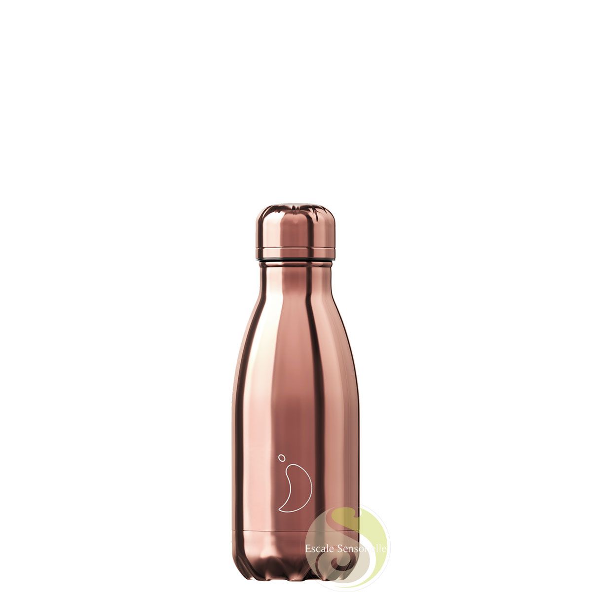 Petite bouteille isotherme Chilli's chrome rose gold 260ml (café ou thé)