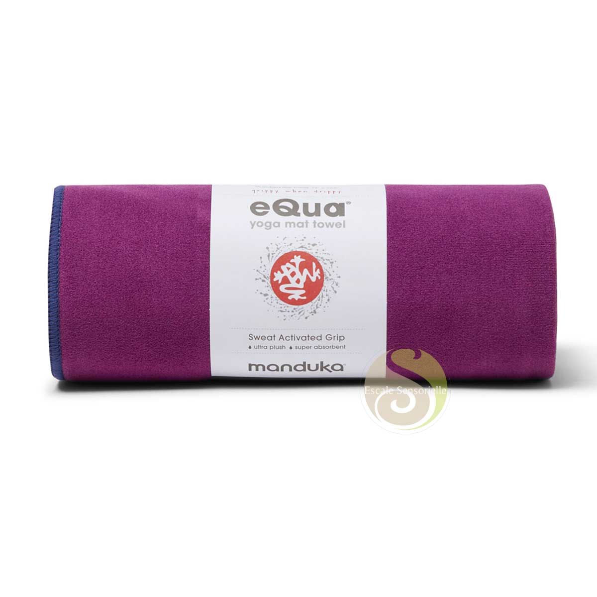 Serviette grand format pour tapis de yoga Manduka eQua purple lotus