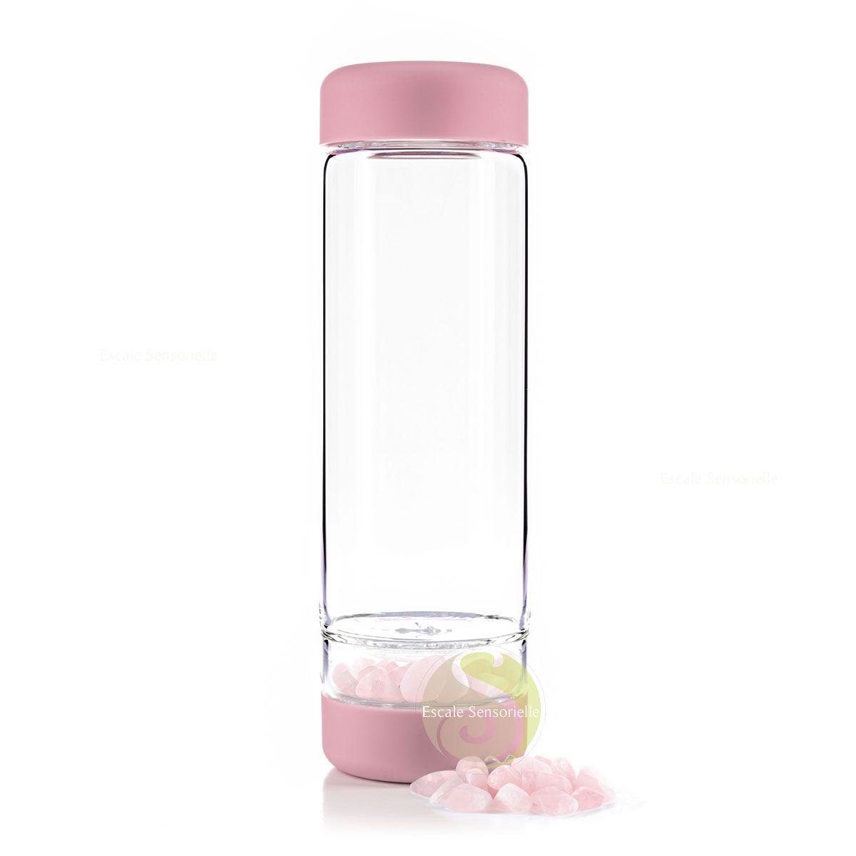 Inu! quartz rose Vitajuwel bouteille énergisante fleur de vie