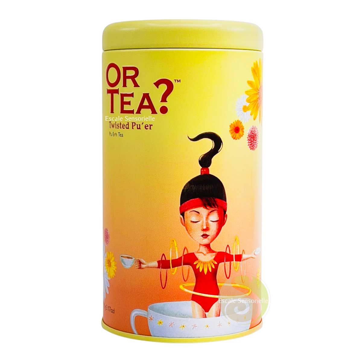 Twisted Pu-er Or Tea? thé noir fermenté  en boite décoré
