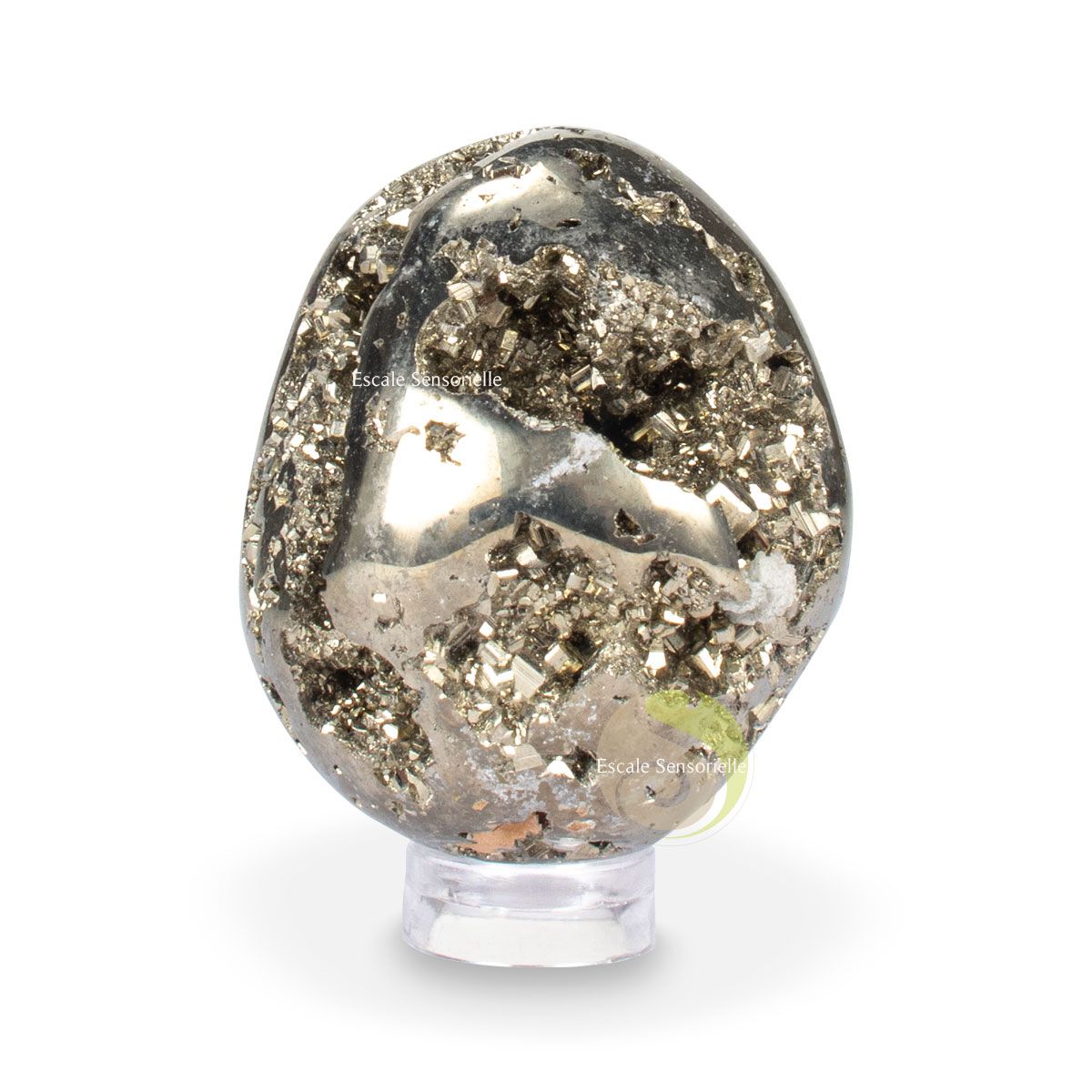 Collection œuf pyrite pierre minérale Péru l'or des fous