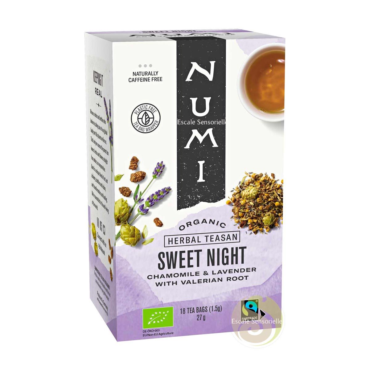 Sweet night (saveur douce) tisane bio Numi Tea sans arômes ajoutés