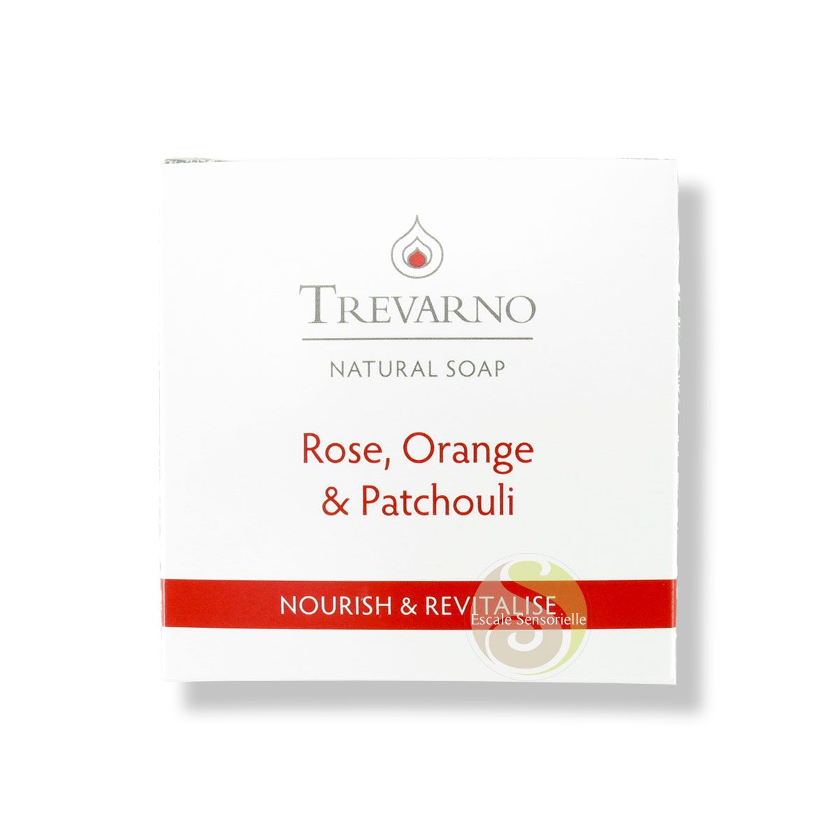 Savon rose orange patchouli nourrit revitalise la peau Trevano naturel