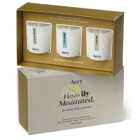 Heavily meditated collection coffret cadeau 3 bougies luxes