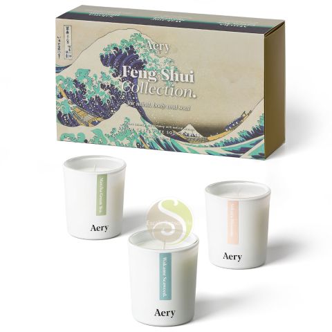 Coffret cadeau feng shui Aery Living bougie luxes 100% recyclable