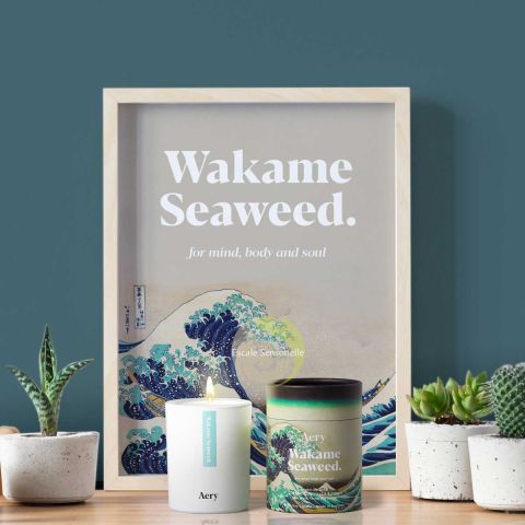 Wakame Seaweeb bougie luxe aux algues wakame, mousse, vetiver et yuzu