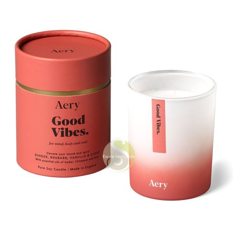 Good Vibes bougie luxe Gingembre, rhubarbe et vanille Aery Living