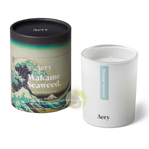 Wakame Seaweeb bougie luxes aux algues wakame, mousse, vetiver et yuzu Aery Living