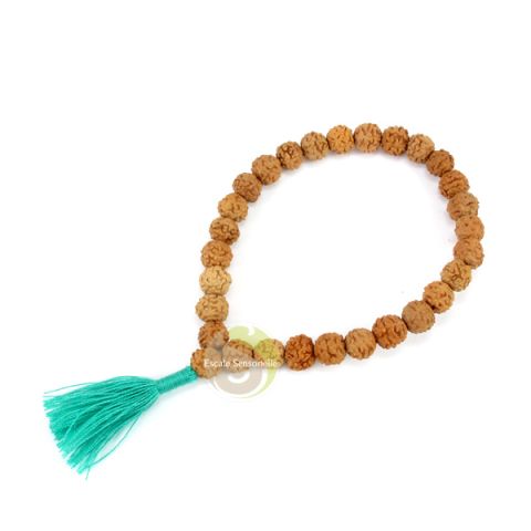 Parure 3 bracelets rudraksha & turquoise