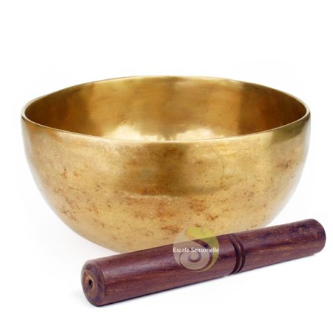 Se soigner avec un bol tibétain chantant 7 métaux gravé Om
