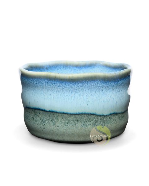 Coffret bol à thé matcha antartic blue