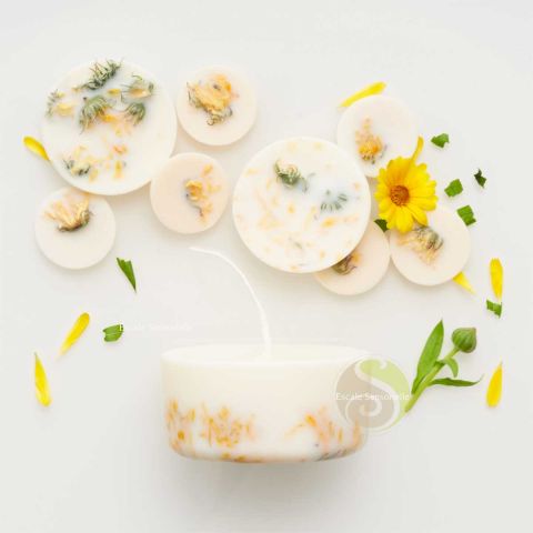 Coffret bougies & cire parfumées marigold (calendula)