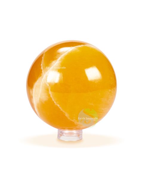 Sphère calcite orange