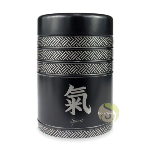 Boite Eigenart ronde déco zen à thé kyoto black 