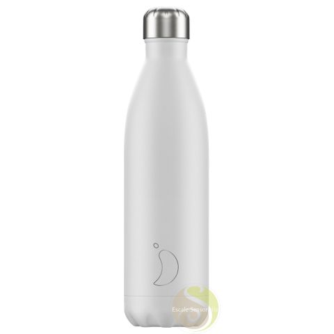 Bouteille Chilly's isotherme 750ml monochrome white gourde thermos