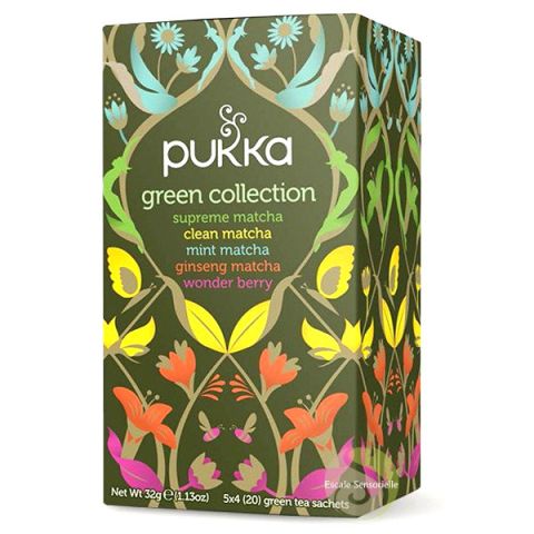 Pukka boite découverte thé vert green collection Bio