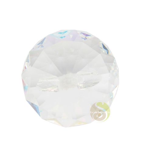 Boule de cristal facettée perle claire