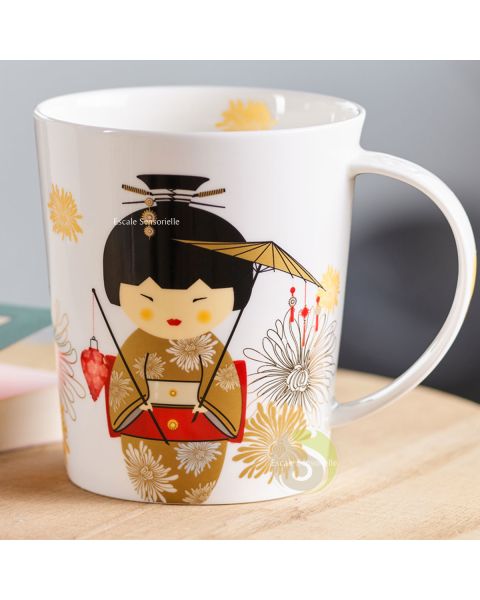 Mug céramique geisha gold 500 ml