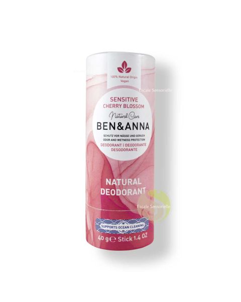 Déodorant cherry blossom  sensitive bio sans aluminium Ben & Anna vegan