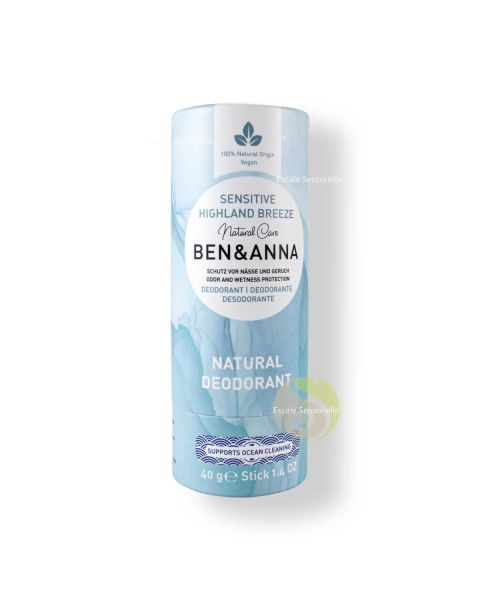 Déodorant highland breeze sensitive  bio sans aluminium Ben & Anna  vegan