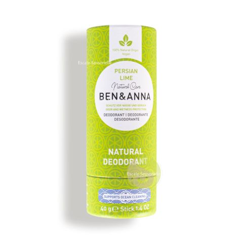 Déodorant persian lime bio Ben & Anna stick tube 100% naturel certifié natrue et vegan 
