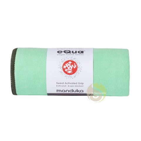 Green ash Equa Manduka serviette éponge ultra douce mains et visage
