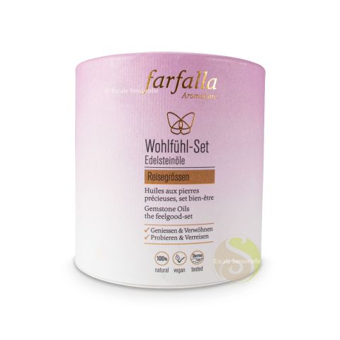 Coffret Farfalla 7 huiles aux pierres précieuses massage corporel