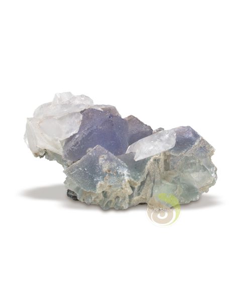 Fluorite brute pierre minérale naturelle favorise la méditation, la concentration