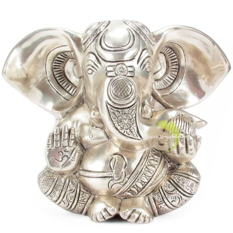 Ganesh métal argenté