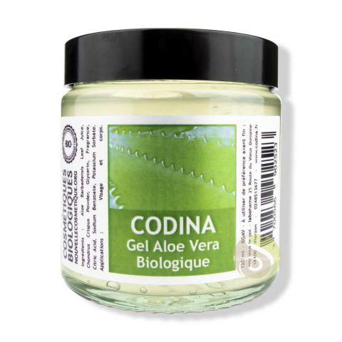 Gel aloe vera  pur Bio Codina hydrate toutes les peaux vitamines minéraux