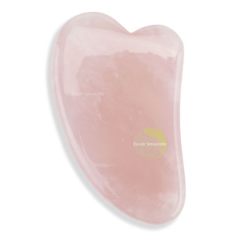 Gua sha quartz rose massage du visage pierre minérale naturelle